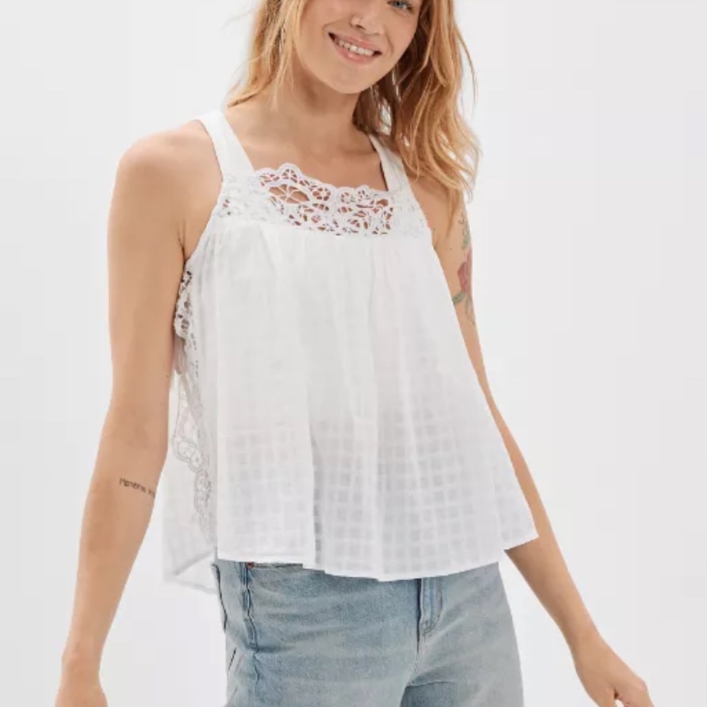 NWT! AE Flowy Side-Tie Tank Top